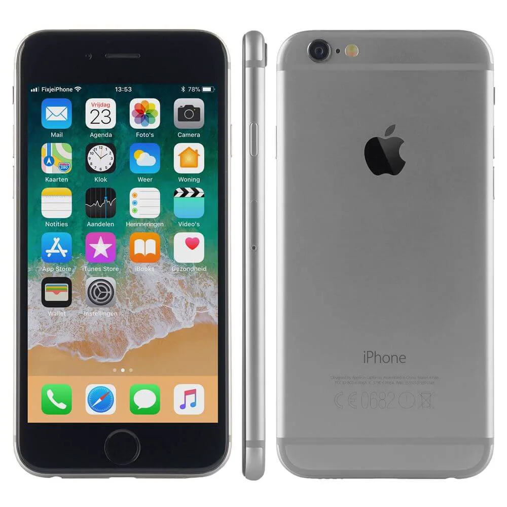 Deuk Joseph Banks Brullen iPhone 6 16GB space grey | Mét Keurmerk en 2 jaar garantie