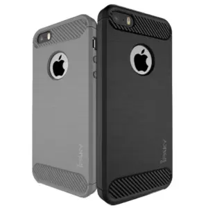 Brushed carbon fiber hoesje iPhone 5 / 5s / SE