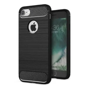 Brushed carbon fiber hoesje iPhone SE 3 (2022)