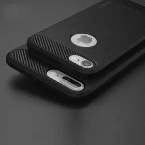 Brushed carbon fiber hoesje iPhone 8 Plus