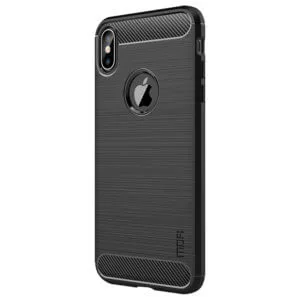 Brushed carbon fiber hoesje iPhone XS Max