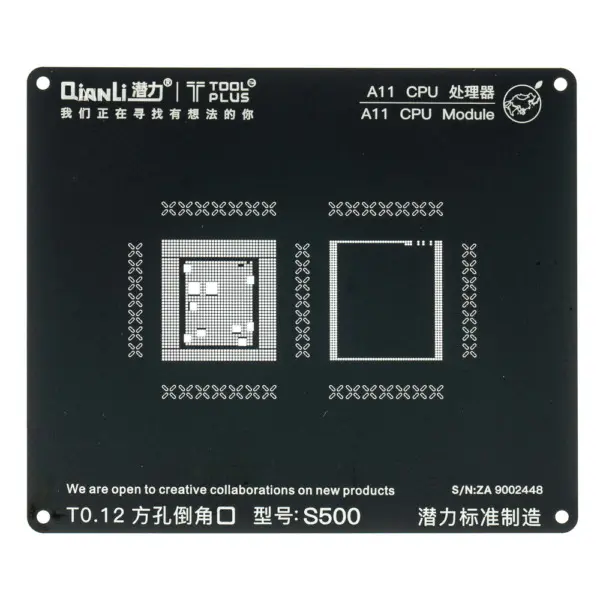 Qianli iPhone 8/8P/X reball stencil CPU module 2D