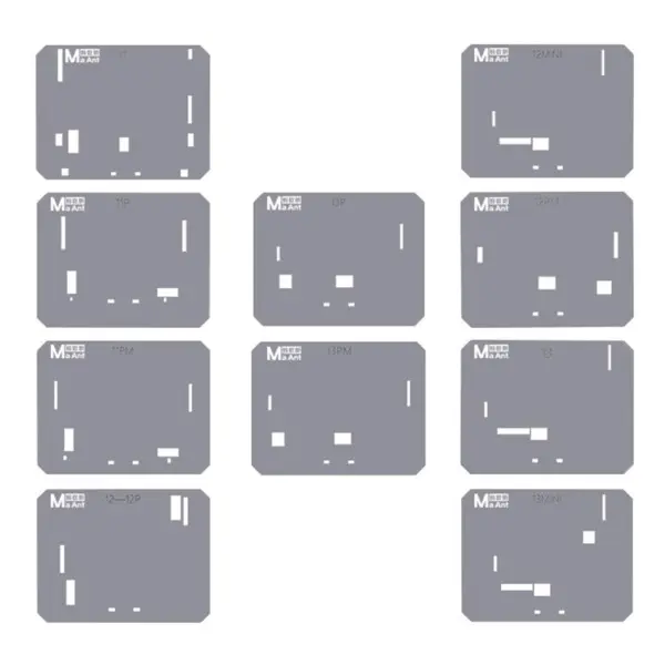 MaAnt scherm chip bescherm stencils voor iPhone 11 t/m 13 serie