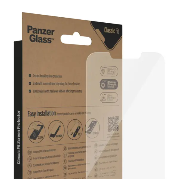 PanzerGlass Anti-Bacterial Apple iPhone 14 : 13 : 13 Pro Screenprotector Glas 5