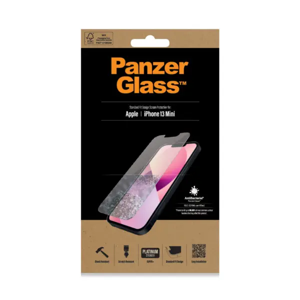PanzerGlass Apple iPhone 13 mini - Anti-Bacterial - SUPER+ Glass 2