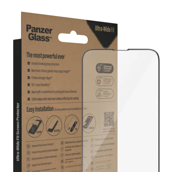 PanzerGlass Ultra-Wide Fit Apple iPhone 14 : 13 : 13 Pro Screenprotector Glas 5