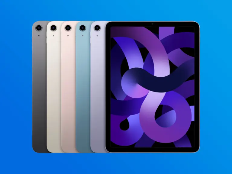 iPad Air 5 kleuren, uitgebreid kleurenpalet