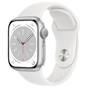 Apple Watch Series 8 41mm - Zilver Aluminium Wit Sportband