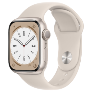 Apple Watch Series 8 45mm - Sterrenlicht Aluminium Sterrenlicht Sportband