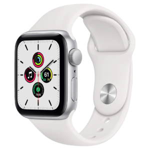Apple Watch SE (2020) 40mm - Zilver Aluminium Wit Sportband