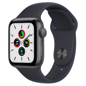 Apple Watch SE (2020) 40mm - Zwart Aluminium Zwart Sportband