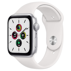 Apple Watch SE (2020) 44mm - Zilver Aluminium Wit Sportband