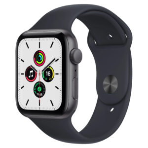 Apple Watch SE (2020) 44mm - Zwart Aluminium Zwart Sportband