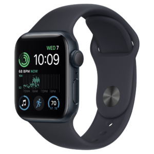 Apple Watch SE 2 (2022) 40mm - Middernacht Aluminium Middernacht Sportband