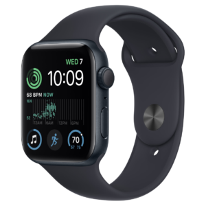 Apple Watch SE 2 (2022) 44mm - Middernacht Aluminium Middernacht Sportband