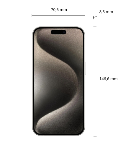 iPhone 15 Pro afmetingen