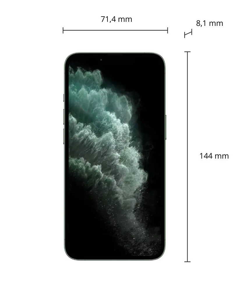 iPhone 11 Pro afmetingen