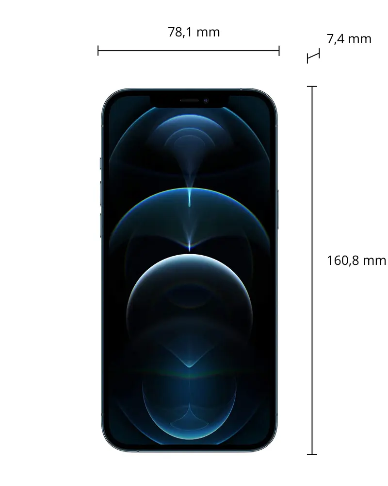 iPhone 12 Pro Max afmetingen