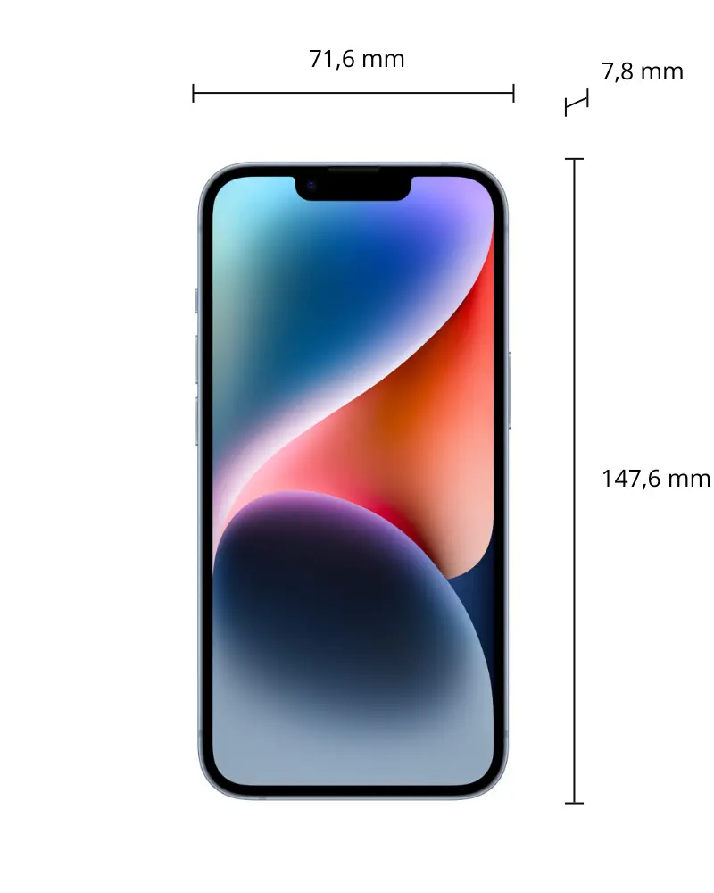 iPhone 14 afmetingen