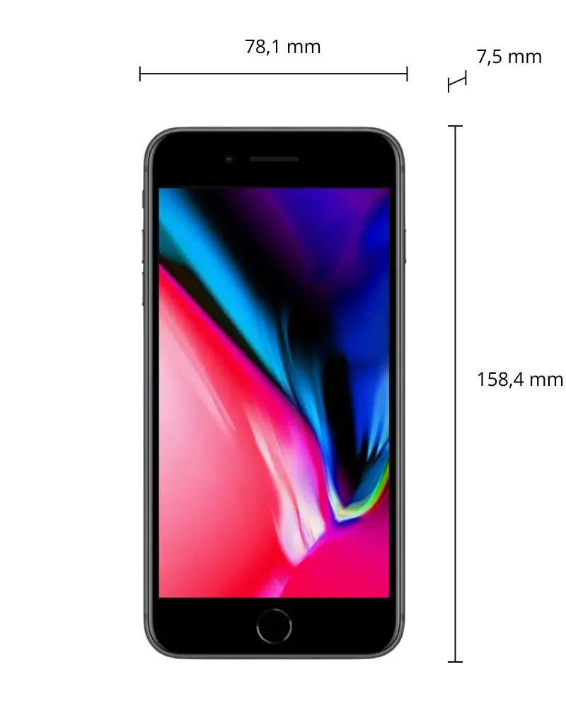 iPhone 8 Plus afmetingen
