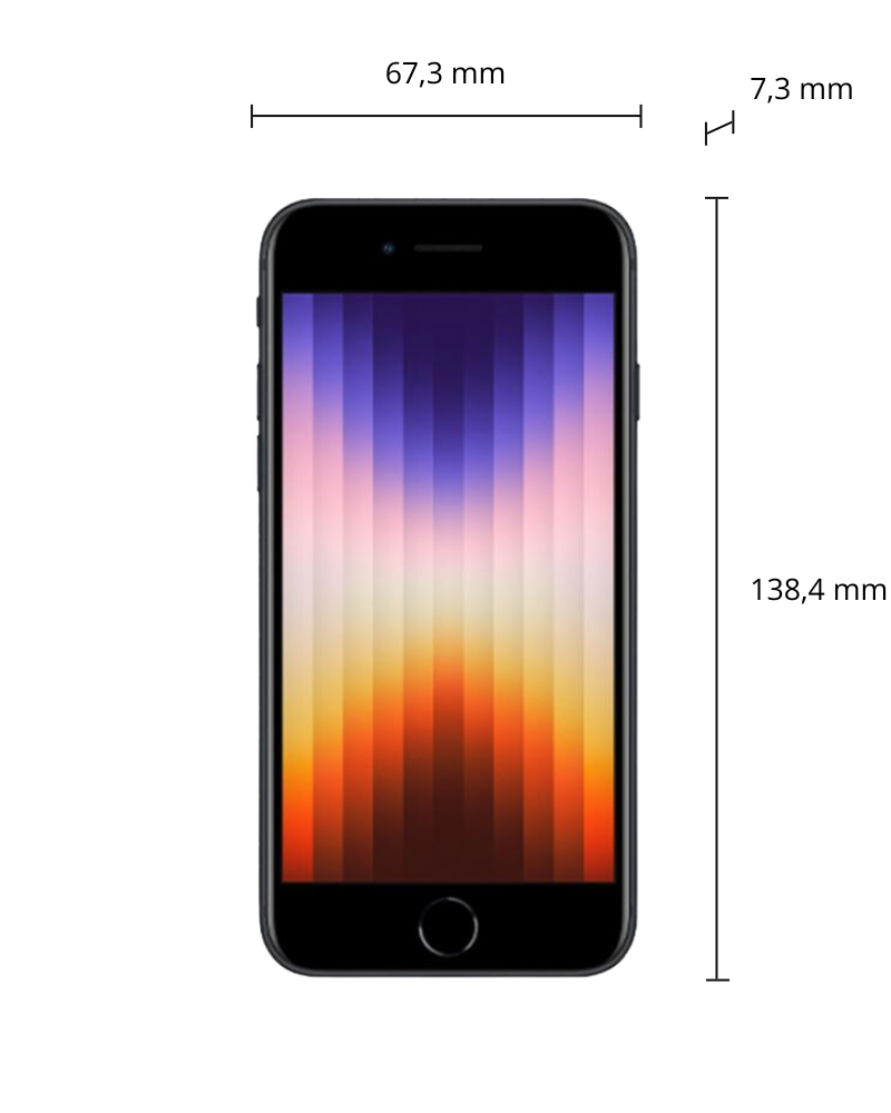 iPhone SE 3 2022 afmetingen
