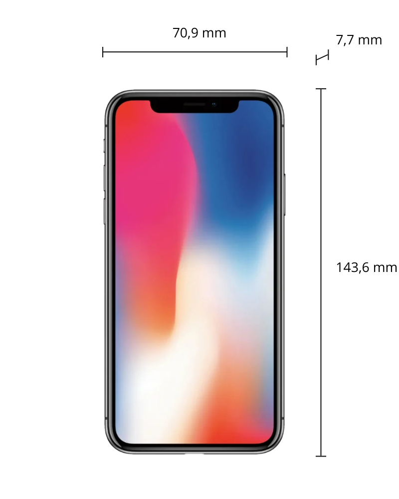iPhone X afmetingen