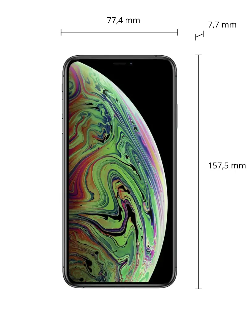iPhone XS Max afmetingen