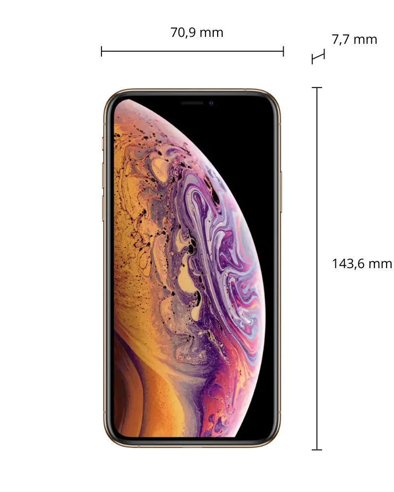 iPhone XS afmetingen