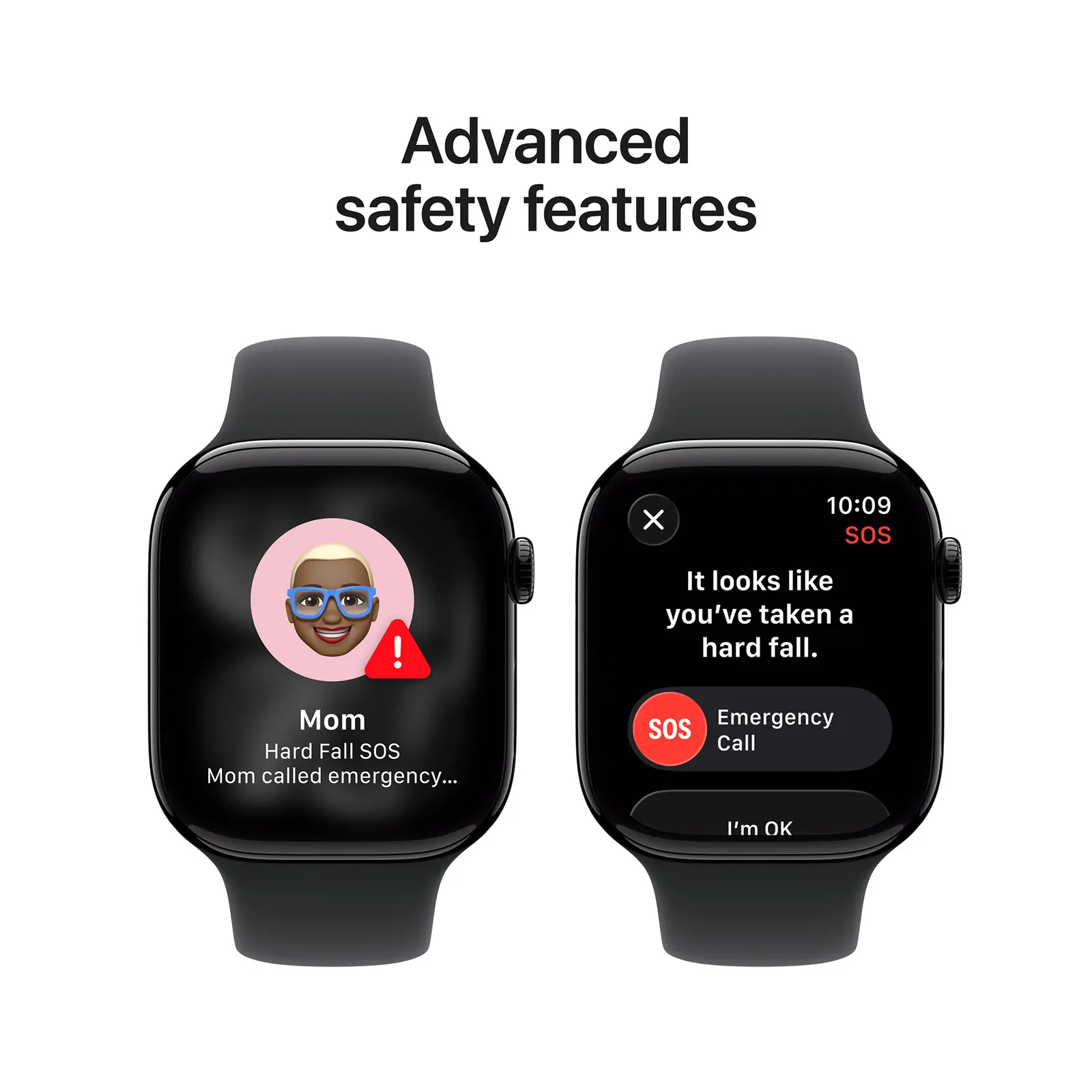 Apple Watch Series 11 46mm - Gitzwart Aluminium Zwart Sportband